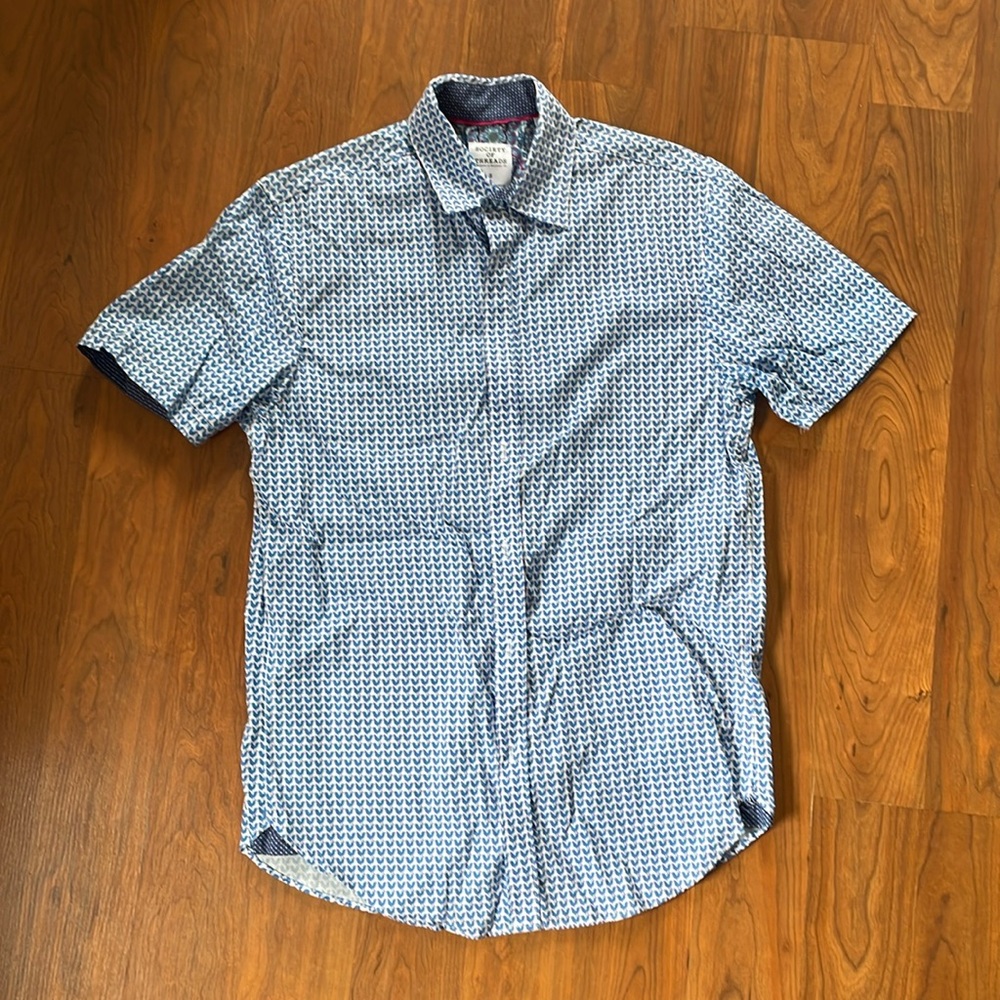 Society of Threads Button Down Short Sleeve Men’s Shirt